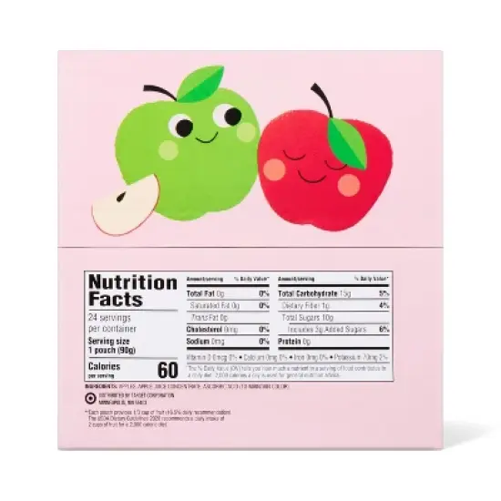 Original Apple Fruit Puree Pouches - 24ct - Good & Gather&trade; image {1}