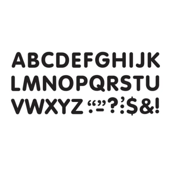 TREND Black 2" STICK-EZE&reg; Stick-On Letters, 107 Pieces Per Pack, 6 Packs image {1}
