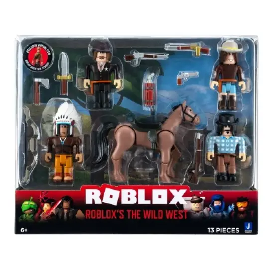 Roblox Action Collection - Roblox's The Wild West Figures 6pk (Includes Exclusive Virtual Item) image {1}