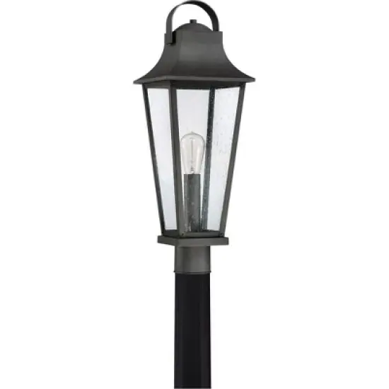 Quoizel Lighting Galveston 1 - Light Post Light in  Mottled Black image {2}