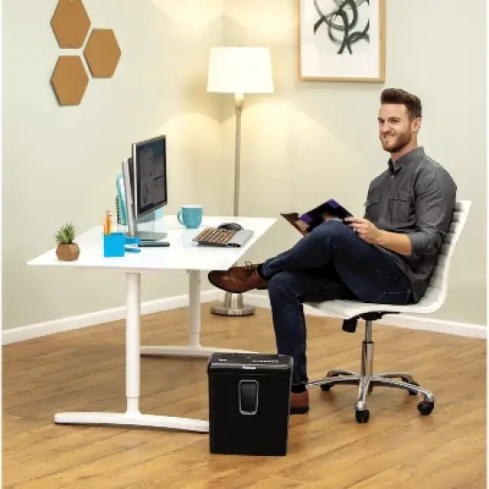 Fellowes&reg; Powershred P30-C Crosscut Shredder in Black image {7}