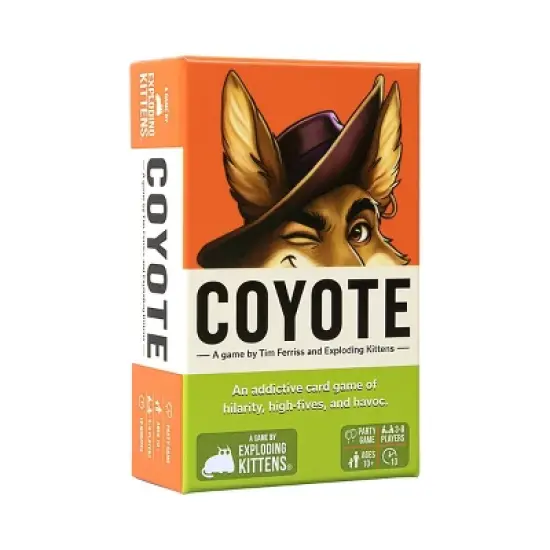 Exploding Kittens Coyote Card Game: Social Skills Development, 10-Minute Playtime, 3+ Players, Full Game image {10}