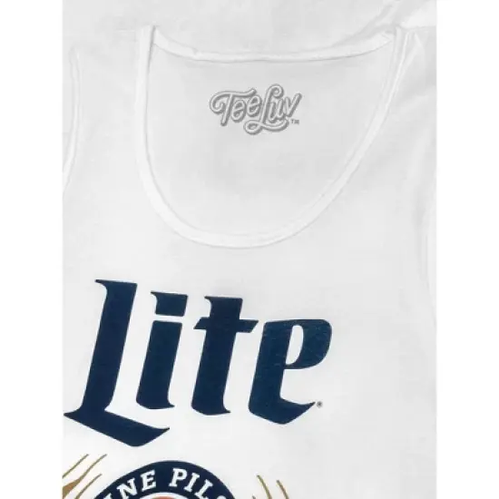 Tee Luv Vintage Miller Lite Logo Tank Top image {1}