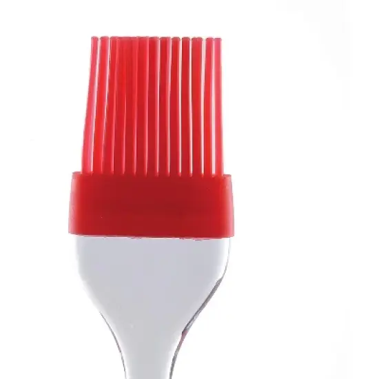 Norpro Flat Silicone Bristle Head Sauce Basting Brush - Red (2 Pack) image {2}