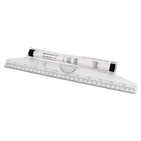 PiccoCasa Multi-purpose Plastic Measuring Drawing Rolling Rule 12inch image {5}