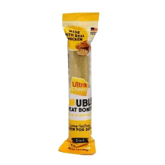 Ultra Chewy Double Bones Chicken Flavor Dry Dental Dog Treats image {4}