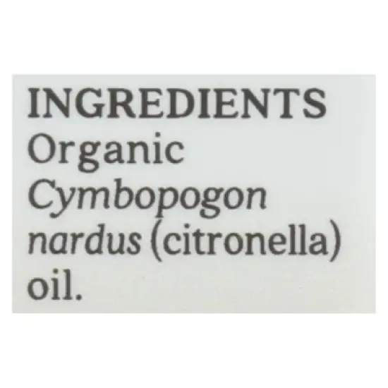 Aura Cacia Organic Citronella Pure Essential Oil - 0.25 fz image {4}