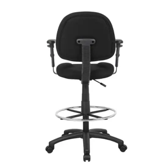 Drafting Stool with Footring and Adjustable Arms - Boss Office Products image {4}
