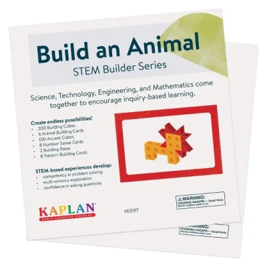 Kaplan Early Learning STEM Builder Series Build an Animal image {1}