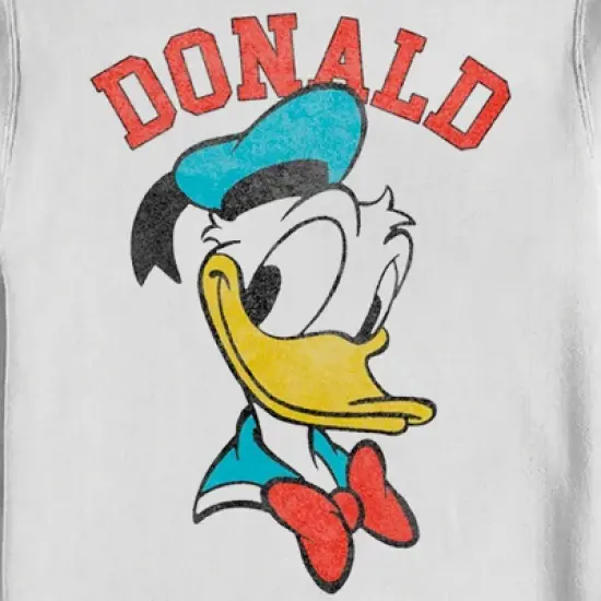 Men's Mickey & Friends Distressed Donald Duck Portrait Sweatshirt image {1}