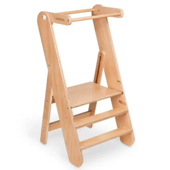 Comfy Cubs Kids Step Stool for Ages 3+, 3 Height Adjustable Toddler Tower for Kitchen Sink & Bathroom Access image {7}