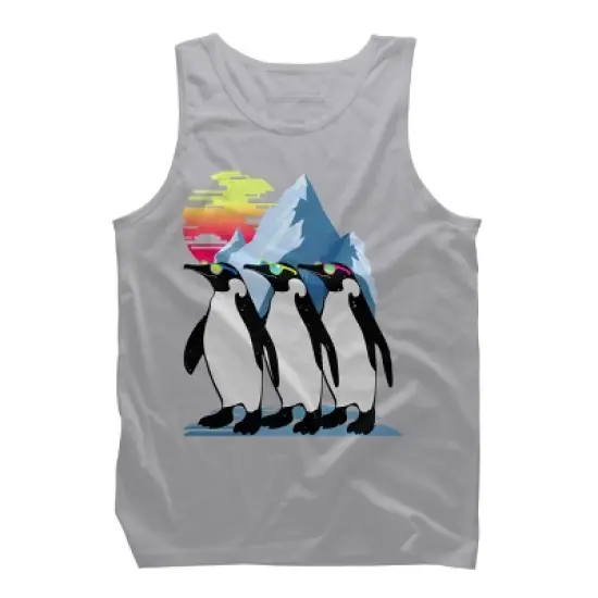 Men's Design By Humans North Pole Summer By clingcling Tank Top image {5}