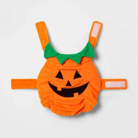 Halloween Plush Pumpkin Dog and Cat Costume - Hyde & EEK! Boutique&trade; image {1}