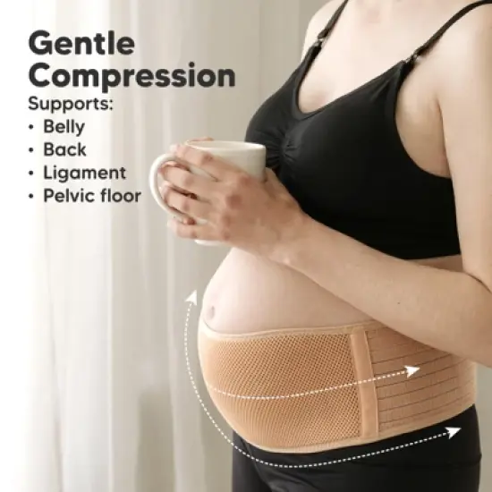 KeaBabies Maternity Belly Band for Pregnancy, Soft & Breathable Pregnancy Belly Support Belt image {2}