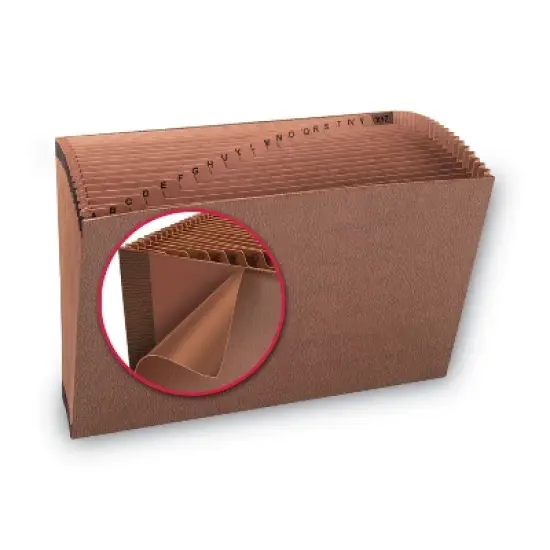 Smead TUFF Expanding Open-Top Stadium File, 21 Sections, 1/21-Cut Tabs, Legal Size, Redrope image {4}