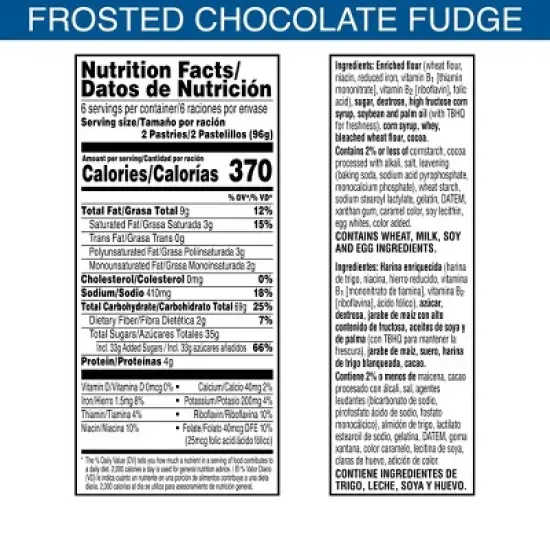 Pop-Tarts Frosted Chocolate Fudge Pastries - 12ct/20.31oz image {7}