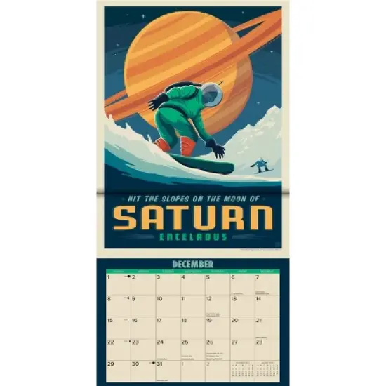Willow Creek Press 2024 Wall Calendar 12"x12" Space Travel image {2}