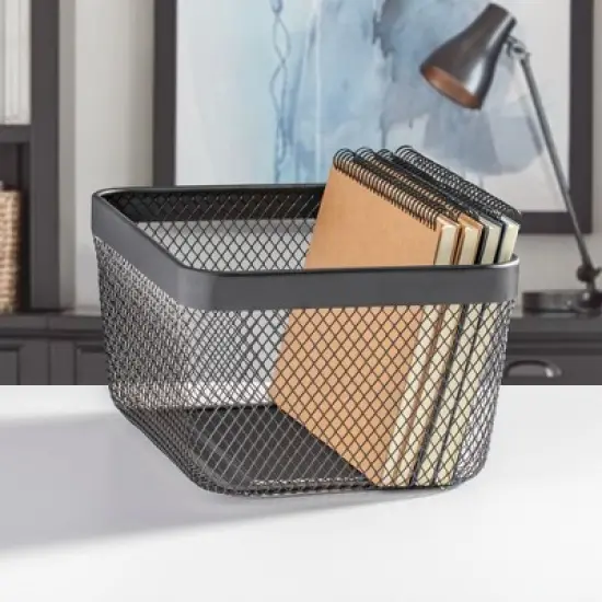 Metal Mesh Pantry Basket for Kitchen Storage image {3}