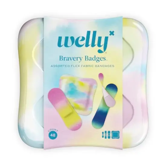Welly Kid's Flex Fabric Bandages - Colorwash Tie Dye - 48ct image {8}