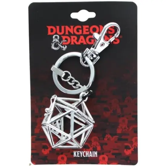 SalesOne LLC Dungeons & Dragons Magnetic Cage Dice Holder Keychain image {2}