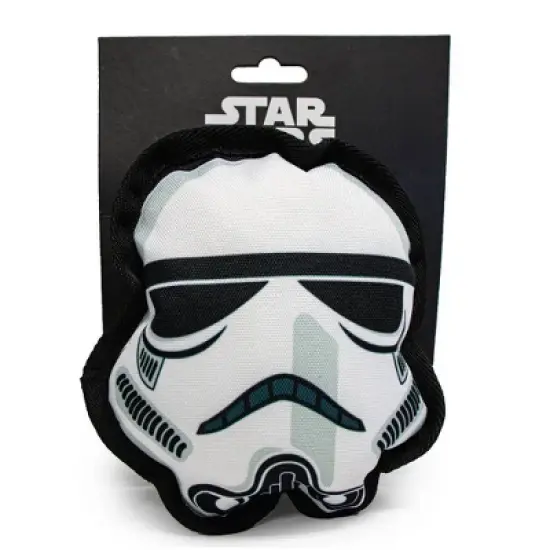 Buckle-Down Dog Toy Ballistic Squeaker - Star Wars Stormtrooper Head image {3}