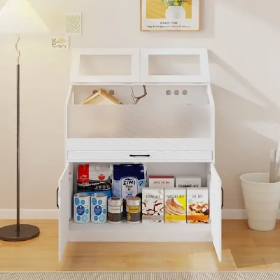 FUFU&GAGA Multifunctional Small Pet Habitat Cabinet Hamster Cage Terrarium image {1}