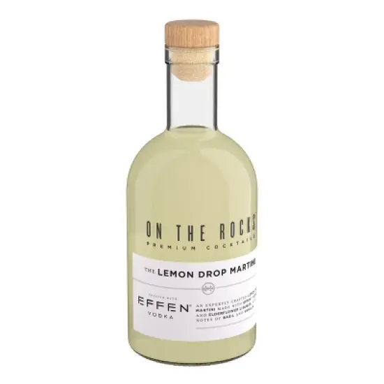 On The Rocks Lemon Drop Martini Cocktail - 375ml Bottle image {1}