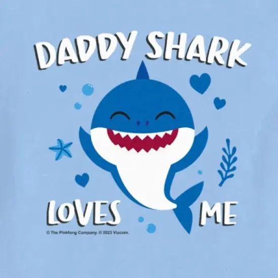 Toddler's Baby Shark Daddy Shark Loves Me T-Shirt image {1}