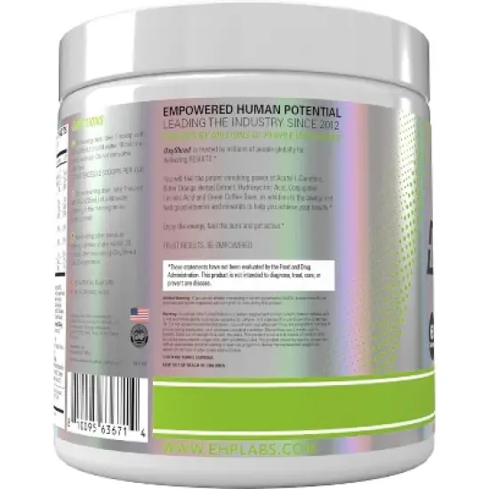 EHPlabs OxyShred Thermogenic Pre Workout & Fat Burner - Clinically Proven Preworkout Powder with Acetyl L Carnitine - Lime Cooler, 60 Servings image {7}