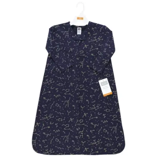 Hudson Baby Long Sleeve Cotton Jersey Sleeping Bag, Sack, Blanket, Navy Constellation image {1}