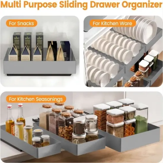 Pull out Cabinet Organizer, Pull out Drawers for Kitchen Cupboards, Under Shelf Storage & Organisation image {1}