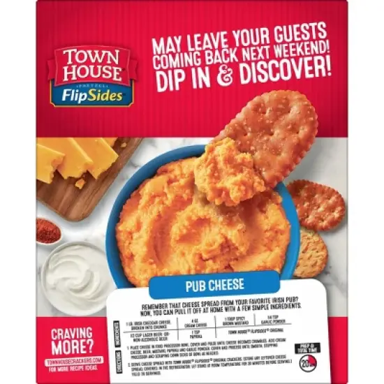Town House Pretzel Flipsides Original Crackers - 9.2oz image {10}