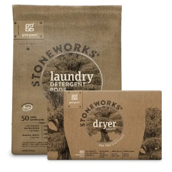 Grab Green Stoneworks Laundry Pods and Dryer Sheets image {2}