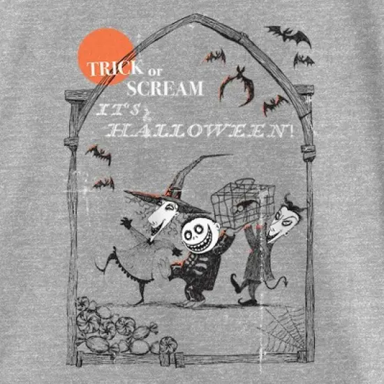 Girl's The Nightmare Before Christmas Oogie's Boys Trick or Scream T-Shirt image {1}