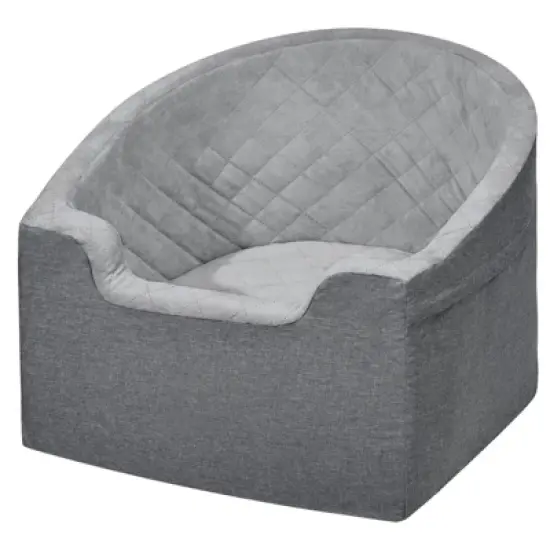 VEVOR Dog Car Seat, Waterproof Dog Booster Seat for Car with A Storage Pocket, Clip-On Safety Leash and Sponge Filling, Dog Car Bed image {8}