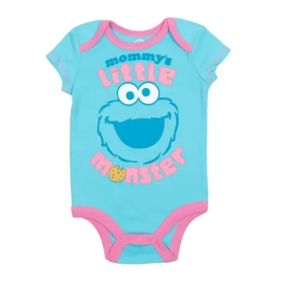 Sesame Street Baby 5 Pack Bodysuits Newborn to Infant  image {4}