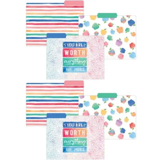 Teacher Created Resources&reg; Watercolor File Folders, 12 Per Pack, 2 Packs image {6}