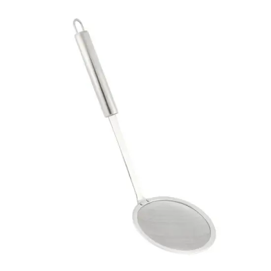 Unique Bargains Kitchen Stainless Steel Fine Wire Mesh Strainer Skimmer Ladle 10cm Dia image {3}