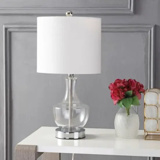 20" Glass Colette Mini Table Lamp (Includes Energy Efficient Light Bulb) - JONATHAN Y image {2}