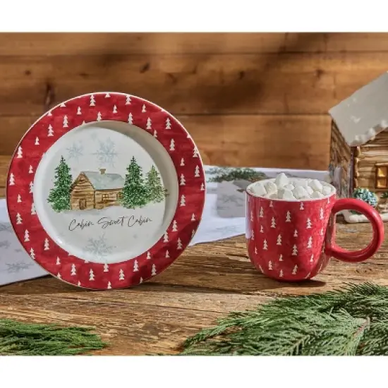 Park Designs Cabin Sweet Cabin Mug Set of 4 image {1}