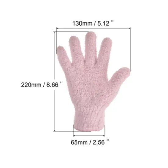Unique Bargains Dusting Cleaning Gloves Microfiber Mitten for Plant  Lamp Window image {1}