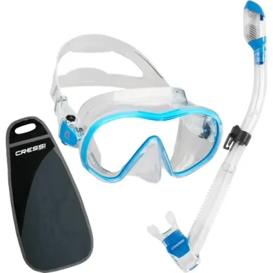 Cressi F-Dual Mask and Supernova Dry Snorkel image {2}