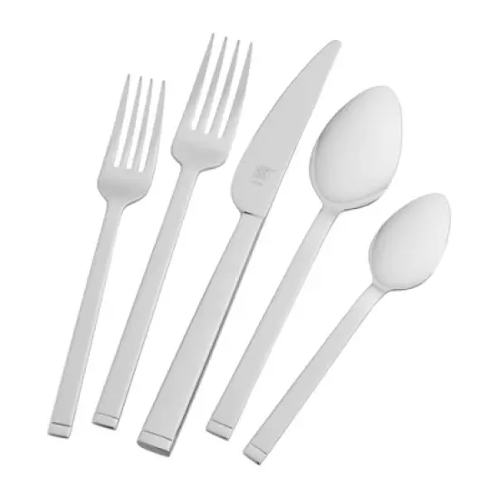 ZWILLING Squared 45-pc 18/10 Stainless Steel Flatware Set image {8}