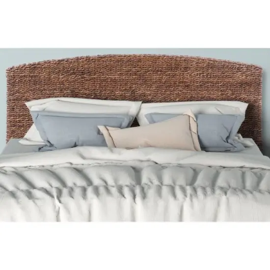 King Estern Banana Leaf Panel Headboard Dark Brown - Summerland Home image {6}