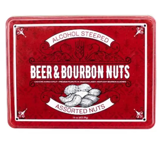 GreatFoods Trio of Liquor Nuts Gift Tin image {1}