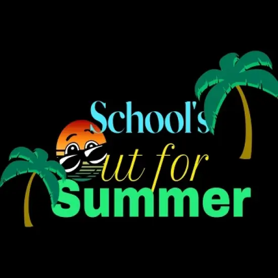 Women's Design By Humans School's out for Summer By Lamondcreations Racerback Tank Top image {1}