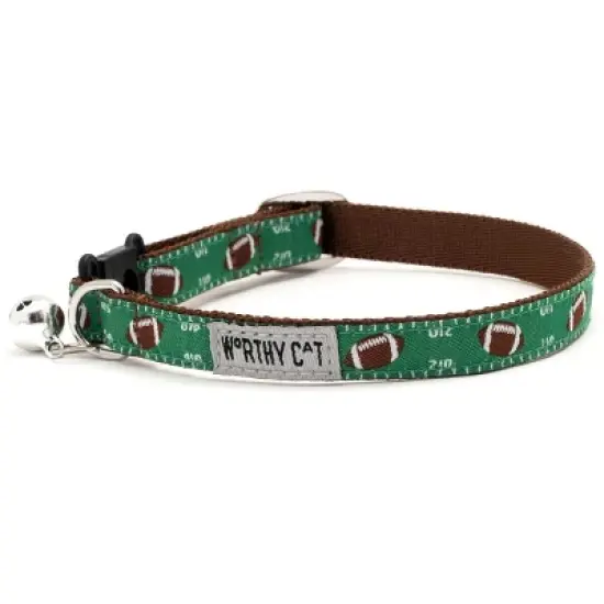 Football Field Adjustable Cat Collar - The Worthy Dog image {3}