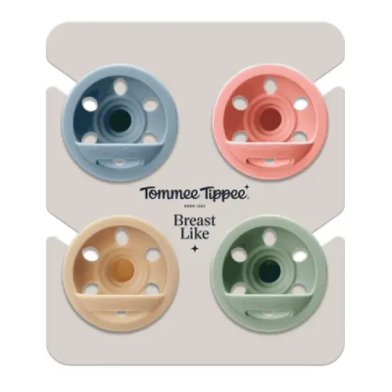 Tommee Tippee Breast Like Pacifier 6-18 Months - Pink & Blue - 4pk image {7}