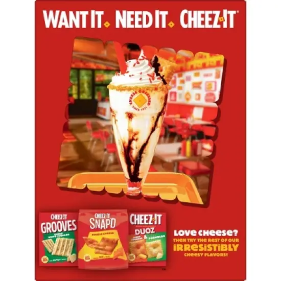 Cheez-It Reduced Fat Original Baked Snack Crackers - 19oz image {10}