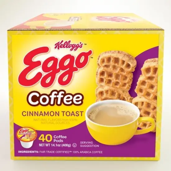 Eggo Cinnamon Toast Waffle Coffee Pods Fair Trade Certified - 40 ct image {2}
